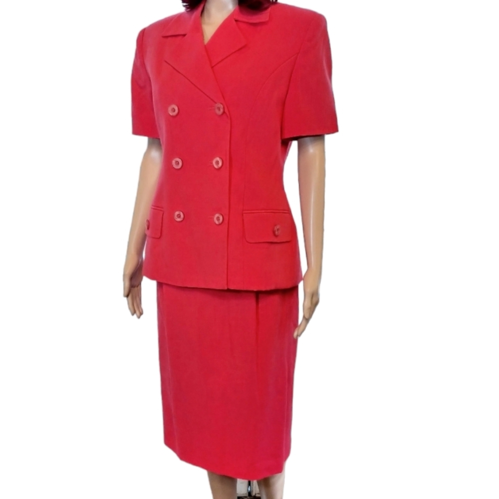 Oleg Cassini Skirt and Jacket Set - Size 8 - Picture 2 of 9
